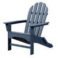 Adirondackstuhl 80 x 90 x 95 cm aus Holz Blau für Garten im Landhausstil