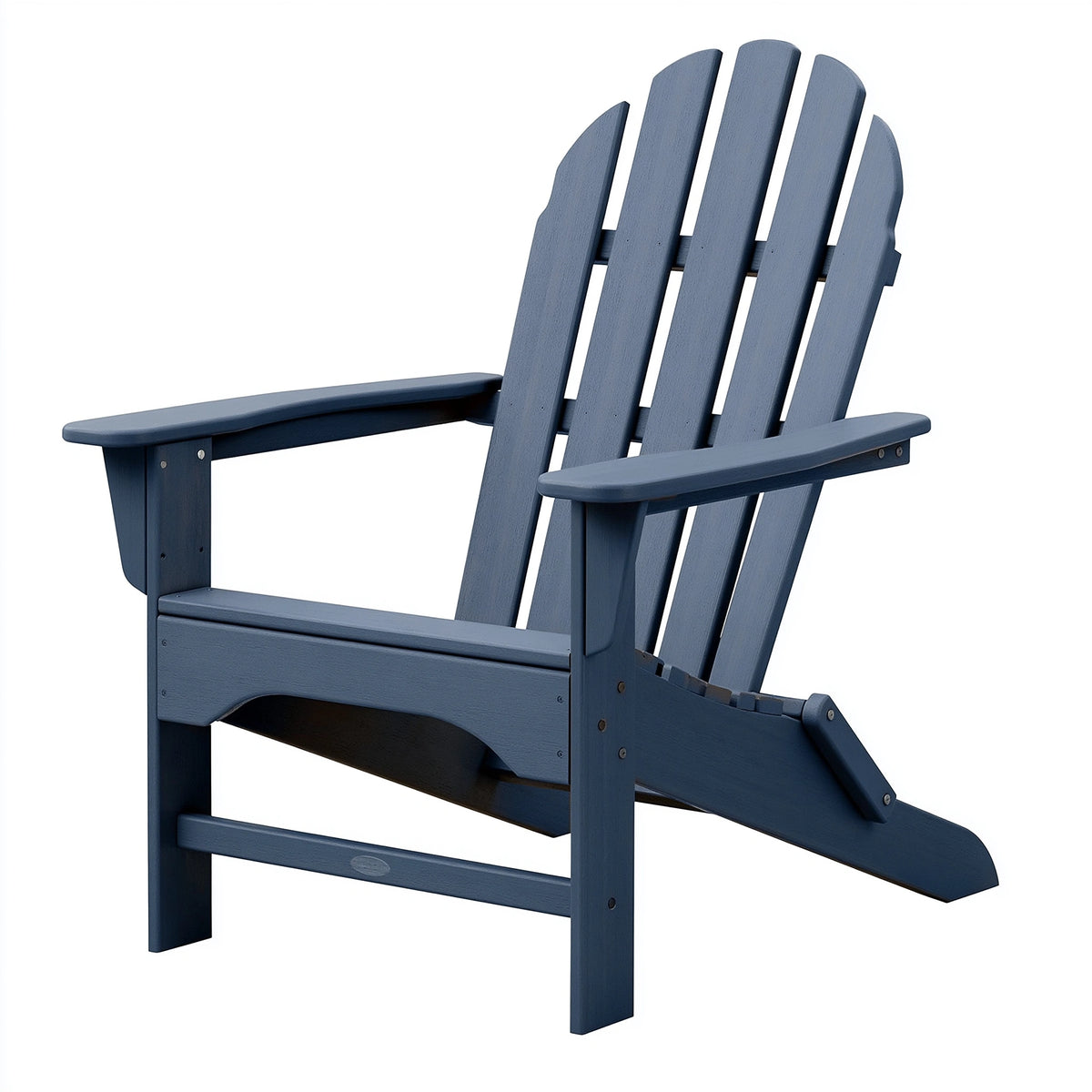 Adirondackstuhl 80 x 90 x 95 cm aus Holz Blau für Garten im Landhausstil