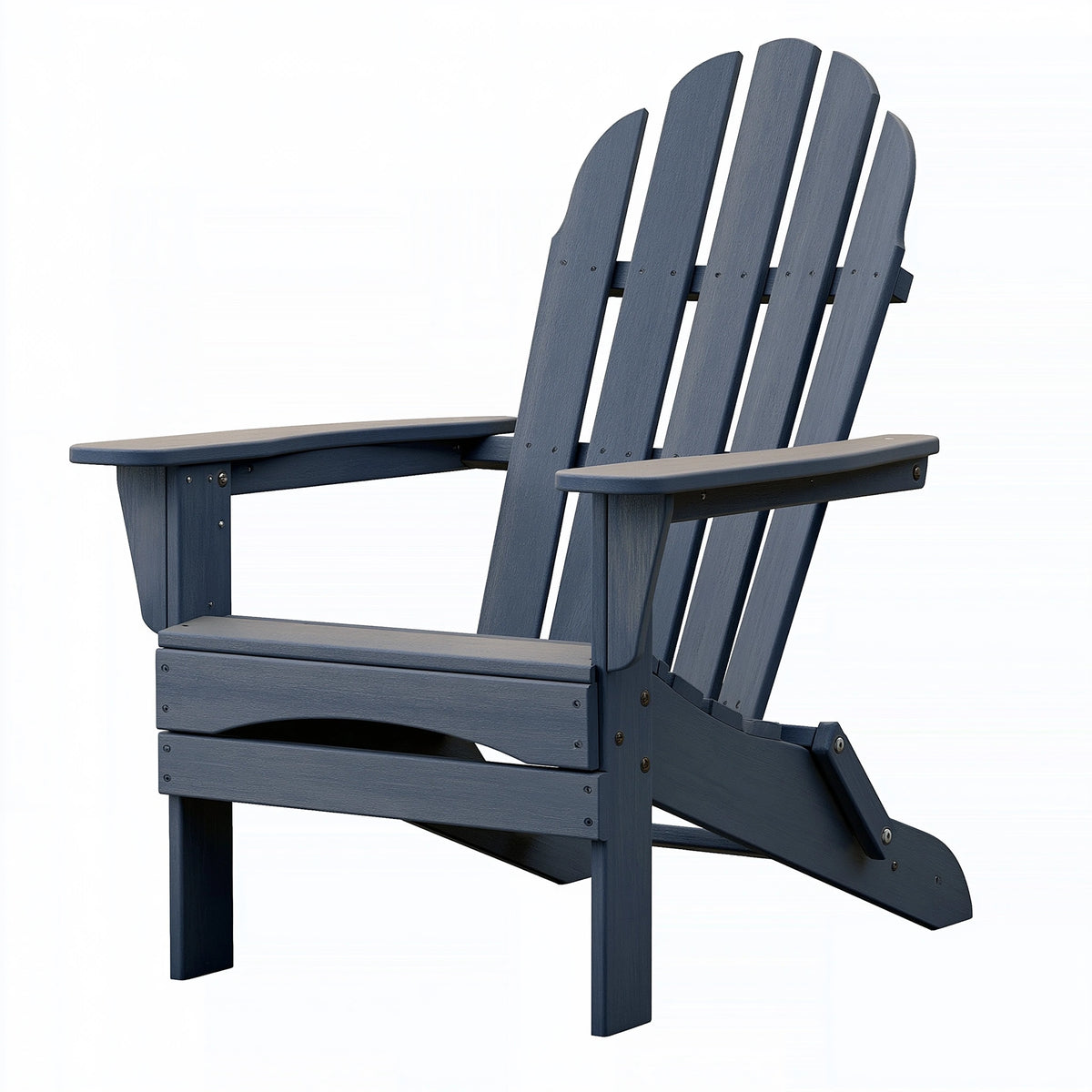 Adirondack-Gartenstuhl 79 x 83 x 95 cm Kunststoff Dunkelblau mit Armlehnen