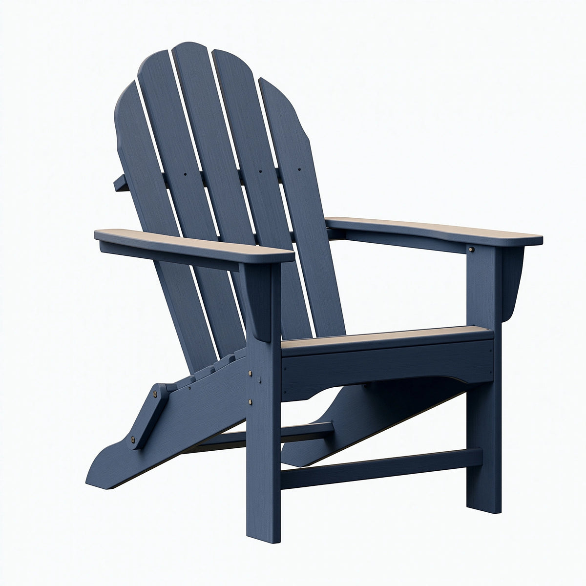 Adirondack-Stuhl 80 x 90 x 98 cm Kunststoff Dunkelblau für Garten klappbar