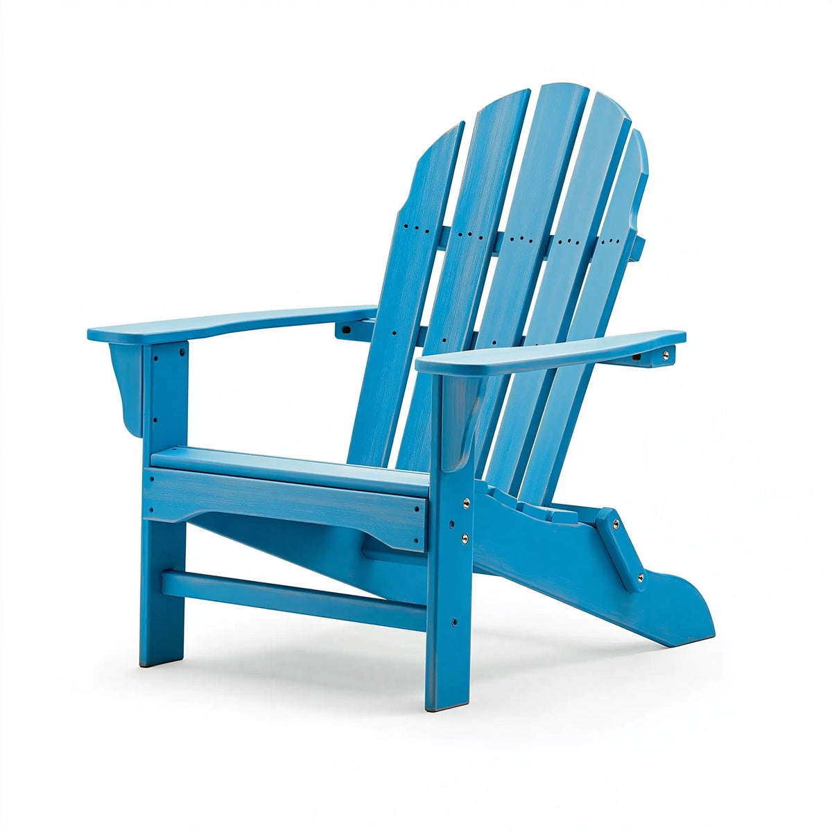 Adirondackstuhl 82 x 78 x 94 cm Holz Blau klappbar für Garten