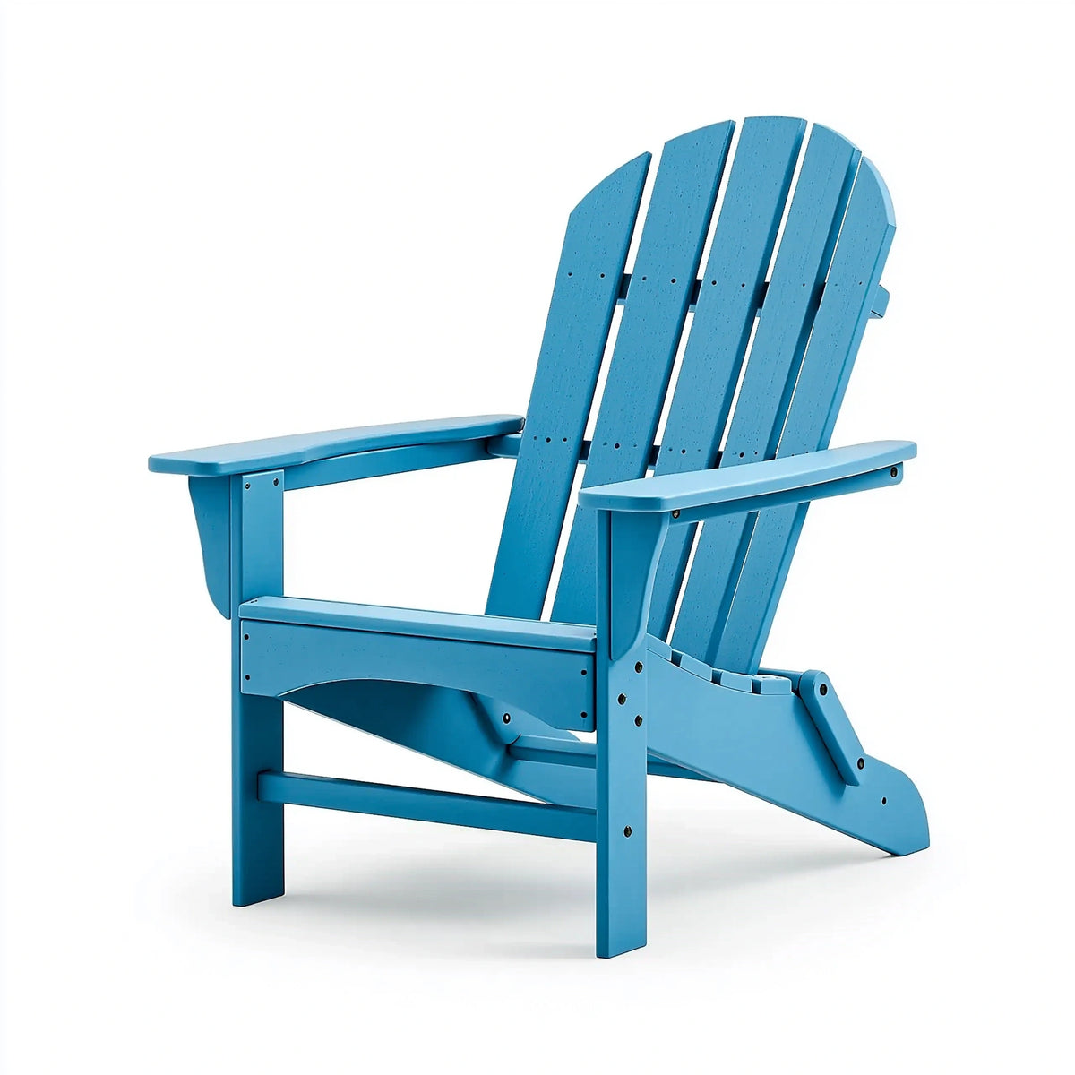 Adirondack Gartenstuhl 79 x 83 x 95 cm Holz Blau mit breiten Armlehnen