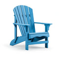 Adirondack Gartenstuhl 83 x 75 x 98 cm aus Holz Blau mit breiten Armlehnen